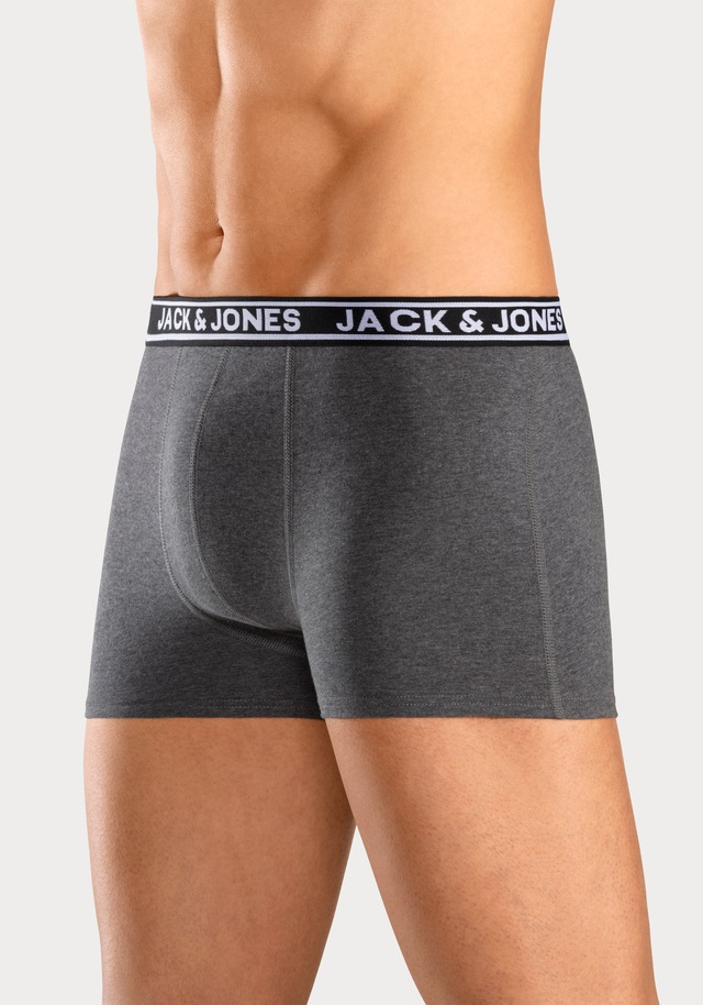Jack & Jones Trunk »JACCRISP im 6er Pack mit Logobund und Stretchkomfort« Packung, 6 Stk. unifarben mit Farbeinsatz, modisch, eng anliegend, Baumwollmischung
