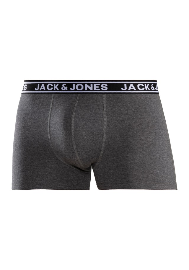 Jack & Jones Trunk »JACCRISP im 6er Pack mit Logobund und Stretchkomfort« Packung, 6 Stk. unifarben mit Farbeinsatz, modisch, eng anliegend, Baumwollmischung