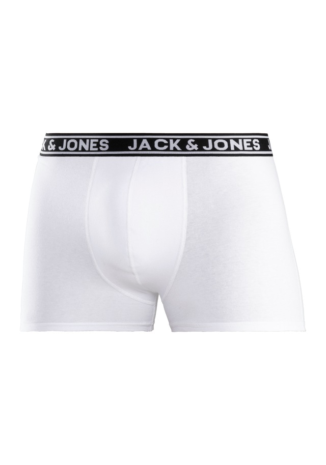 Jack & Jones Trunk »JACCRISP im 6er Pack mit Logobund und Stretchkomfort« Packung, 6 Stk. unifarben mit Farbeinsatz, modisch, eng anliegend, Baumwollmischung