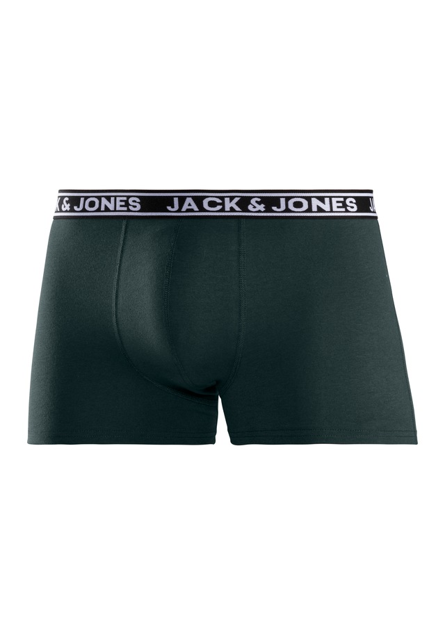 Jack & Jones Trunk »JACCRISP im 6er Pack mit Logobund und Stretchkomfort« Packung, 6 Stk. unifarben mit Farbeinsatz, modisch, eng anliegend, Baumwollmischung