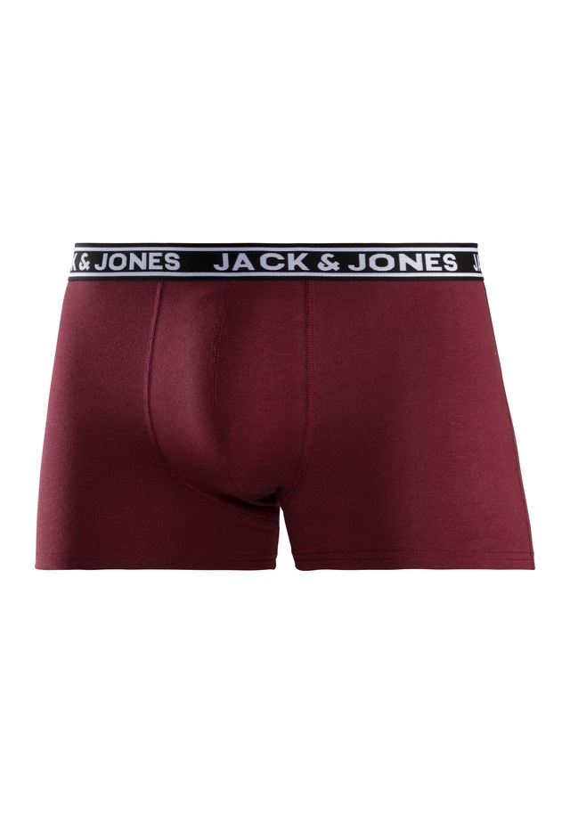 Jack & Jones Trunk »JACCRISP im 6er Pack mit Logobund und Stretchkomfort« Packung, 6 Stk. unifarben mit Farbeinsatz, modisch, eng anliegend, Baumwollmischung