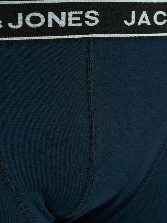 Jack & Jones Trunk »JACCRISP im 6er Pack mit Logobund und Stretchkomfort« Packung, 6 Stk. unifarben mit Farbeinsatz, modisch, eng anliegend, Baumwollmischung