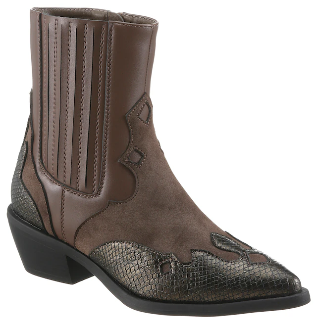 Aniston SHOES Westernstiefelette Cowboystiefelette mit Stretch - NEUE KOLLEKTION