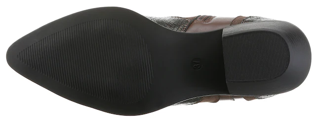 Aniston SHOES Westernstiefelette Cowboystiefelette mit Stretch - NEUE KOLLEKTION