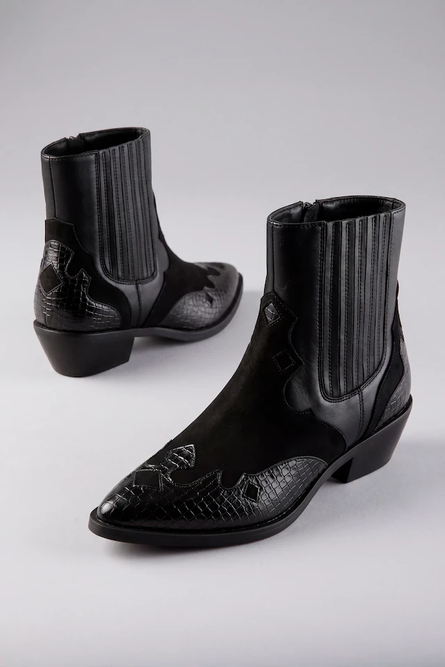 Aniston SHOES Westernstiefelette Cowboystiefelette mit Stretch - NEUE KOLLEKTION