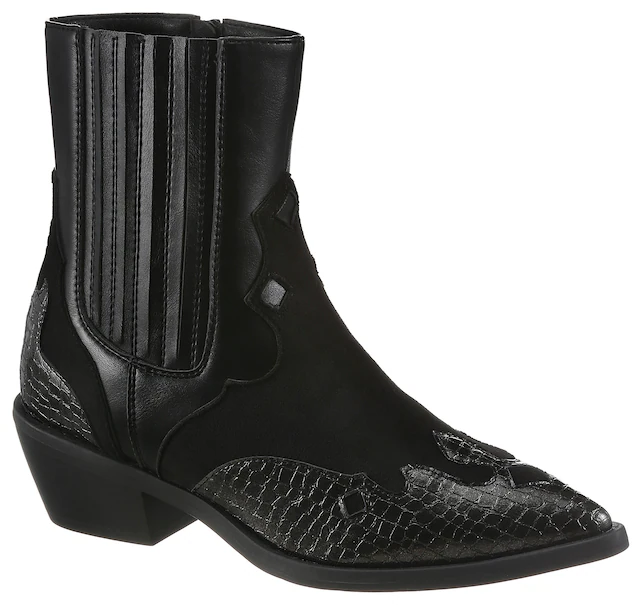 Aniston SHOES Westernstiefelette Cowboystiefelette mit Stretch - NEUE KOLLEKTION