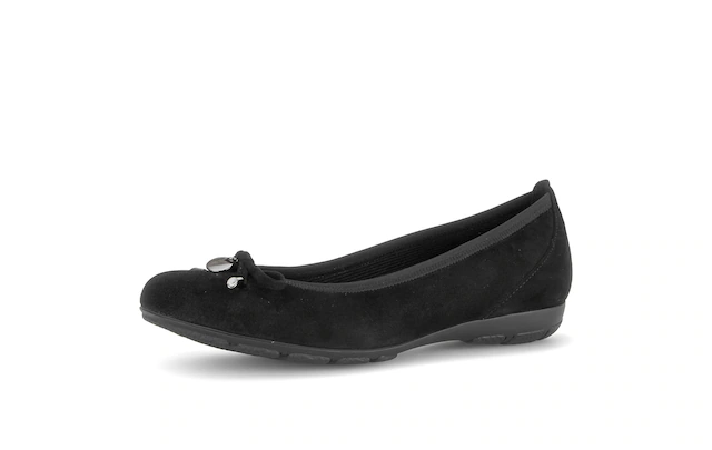 Gabor Ballerina Keilabsatz, Businessschuh mit komfortablem Elastikeinfass
