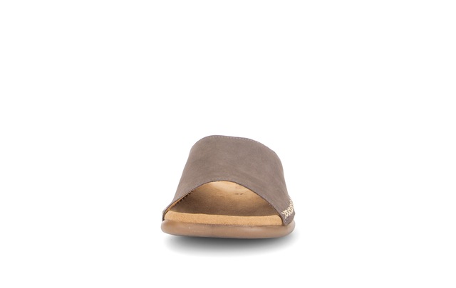 Gabor Pantolette Sommerschuh, Schlüpfschuh mit Kontrastnähten