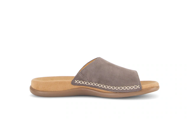 Gabor Pantolette Sommerschuh, Schlüpfschuh mit Kontrastnähten