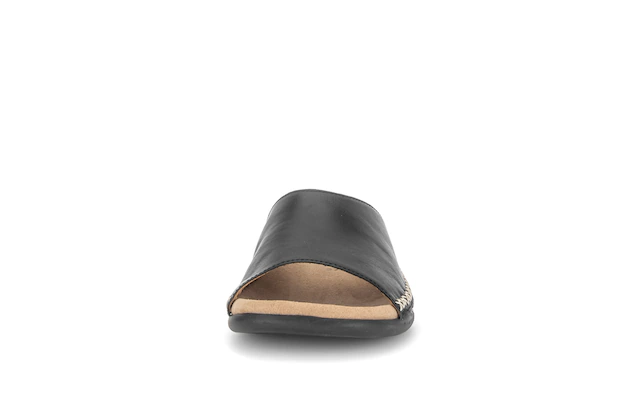 Gabor Pantolette Sommerschuh, Schlüpfschuh mit Kontrastnähten