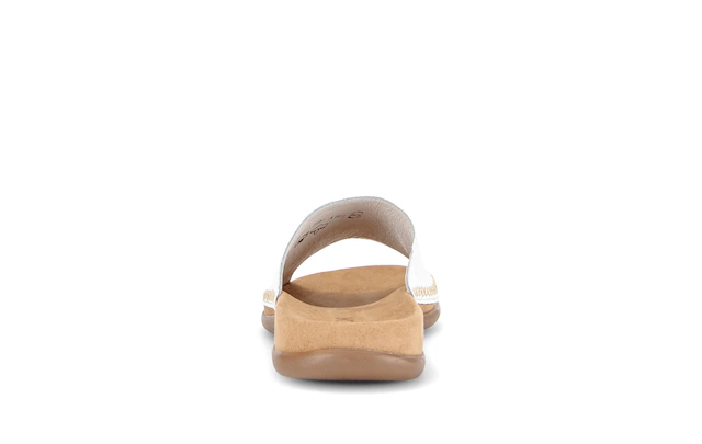 Gabor Pantolette Sommerschuh, Schlüpfschuh mit Kontrastnähten