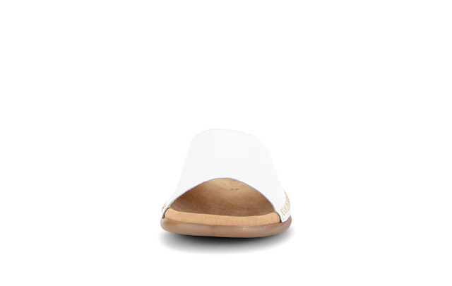 Gabor Pantolette Sommerschuh, Schlüpfschuh mit Kontrastnähten