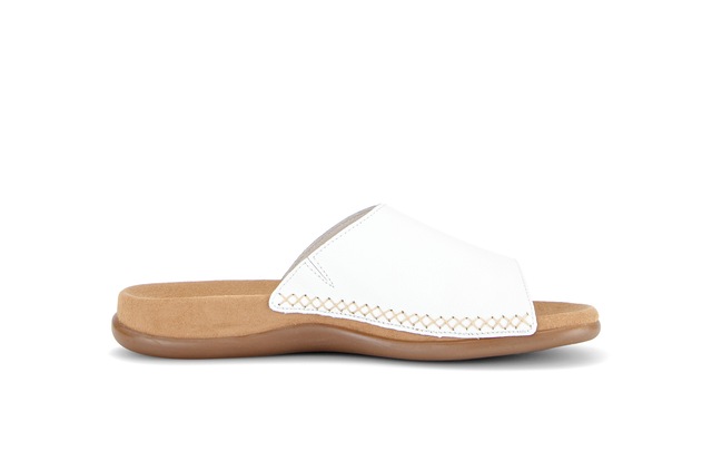 Gabor Pantolette Sommerschuh, Schlüpfschuh mit Kontrastnähten