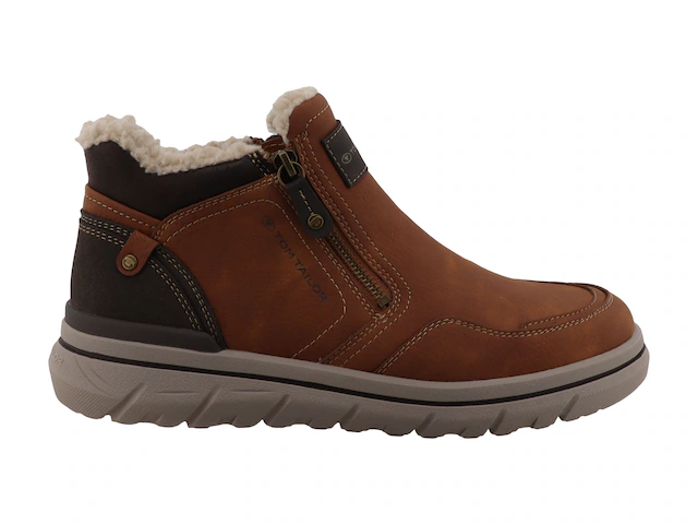 TOM TAILOR Winterboots Reißverschlussboots mit Kontrastbesätzen und Kontrastnähten