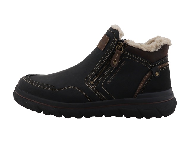 TOM TAILOR Winterboots Reißverschlussboots mit Kontrastbesätzen und Kontrastnähten