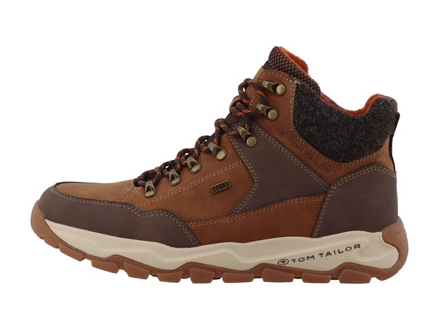 TOM TAILOR Schnürboots Schnürer im Bergsteiger-Look, mit Kontrastbesatz