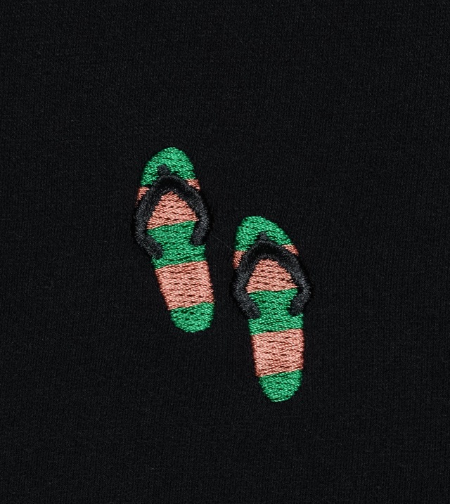 Ragwear T-Shirt »Samms B Gots YOUMODO« Kurzärmliges Shirt mit Beach-Slipper-Stickerei