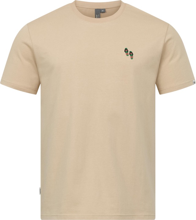 Ragwear T-Shirt »Samms B Gots YOUMODO« Kurzärmliges Shirt mit Beach-Slipper-Stickerei