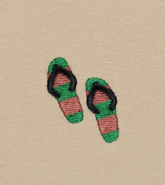 Ragwear T-Shirt »Samms B Gots YOUMODO« Kurzärmliges Shirt mit Beach-Slipper-Stickerei