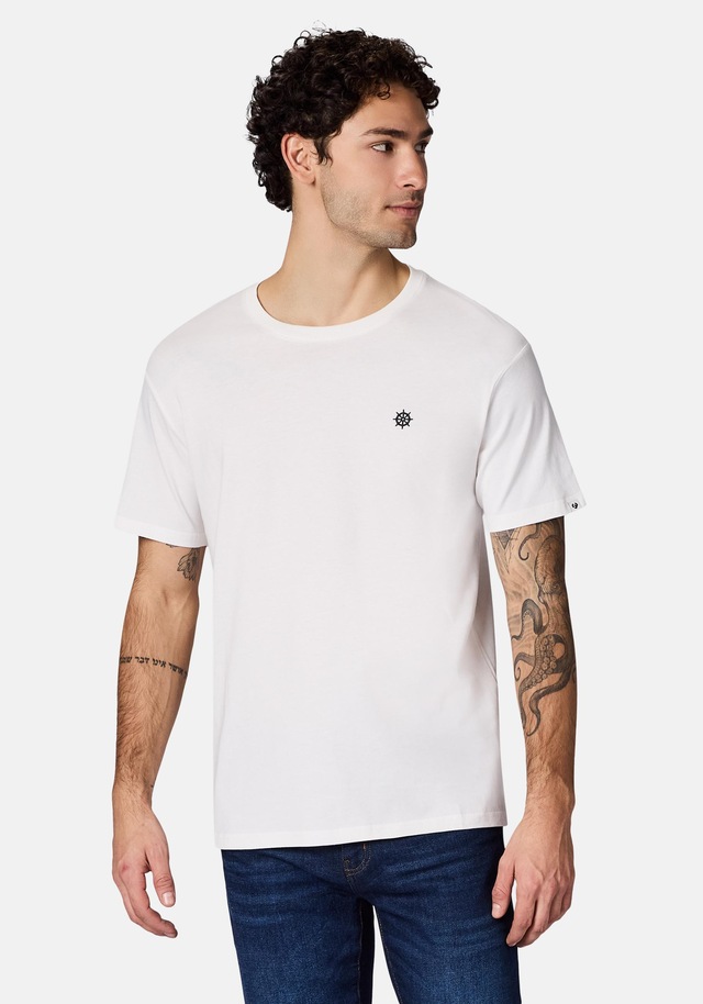 Ragwear T-Shirt »Samms H Gots YOUMODO« Kurzärmliges Shirt mit Kapitän-Stickerei