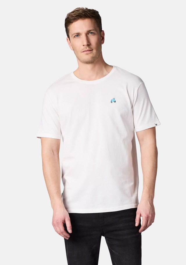 Ragwear T-Shirt »Samms F Gots YOUMODO« Kurzärmliges Shirt mit Retro-Roller-Stickerei