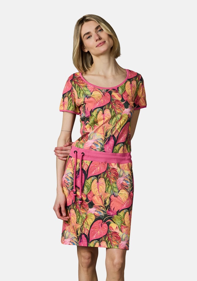 Ragwear Sommerkleid »Baomi Tropic YOUMODO« Außentaschen | Eingrifftaschen Gemustertes Kurzarm Kleid für Damen