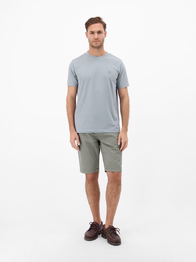 LERROS Chinoshorts »Bequeme Chino-Bermuda mit Gürtel und Minimalprint« Leichte Sommershorts aus 98% Baumwolle und 2% Elasthan, mit 4 Taschen