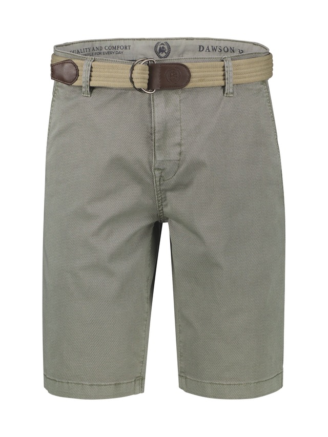 LERROS Chinoshorts »Bequeme Chino-Bermuda mit Gürtel und Minimalprint« Leichte Sommershorts aus 98% Baumwolle und 2% Elasthan, mit 4 Taschen