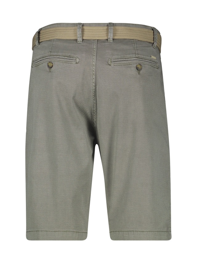 LERROS Chinoshorts »Bequeme Chino-Bermuda mit Gürtel und Minimalprint« Leichte Sommershorts aus 98% Baumwolle und 2% Elasthan, mit 4 Taschen