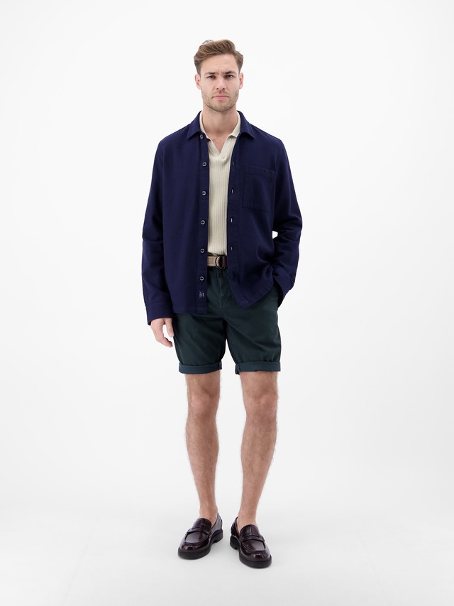 LERROS Chinoshorts »Bequeme Chino-Bermuda mit Gürtel und Minimalprint« Leichte Sommershorts aus 98% Baumwolle und 2% Elasthan, mit 4 Taschen