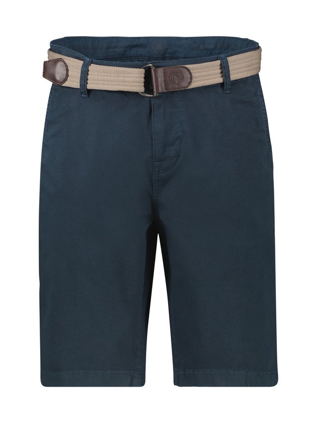 LERROS Chinoshorts »Bequeme Chino-Bermuda mit Gürtel und Minimalprint« Leichte Sommershorts aus 98% Baumwolle und 2% Elasthan, mit 4 Taschen