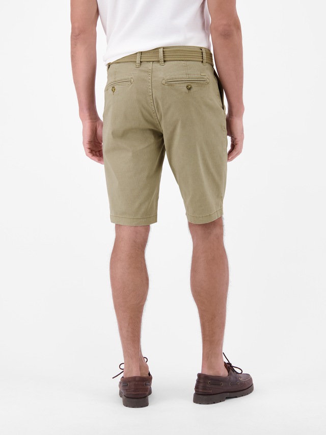 LERROS Chinoshorts »Bequeme Chino-Bermuda mit Gürtel und Minimalprint« Leichte Sommershorts aus 98% Baumwolle und 2% Elasthan, mit 4 Taschen