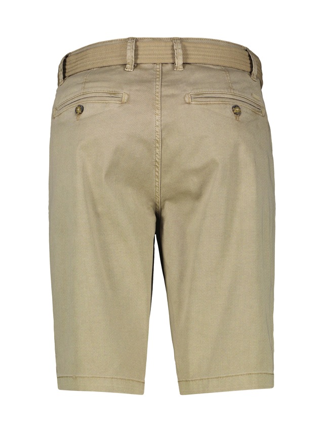 LERROS Chinoshorts »Bequeme Chino-Bermuda mit Gürtel und Minimalprint« Leichte Sommershorts aus 98% Baumwolle und 2% Elasthan, mit 4 Taschen