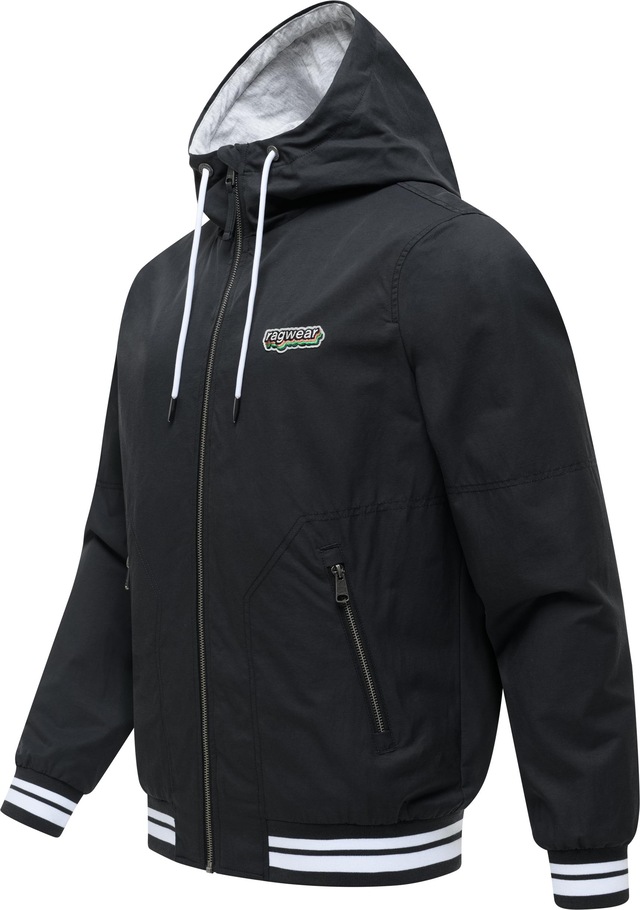 Ragwear Outdoorjacke »Stewan YOUMODO« mit Kapuze leichte Herren Übergangsjacke mitelastischen Bündchen