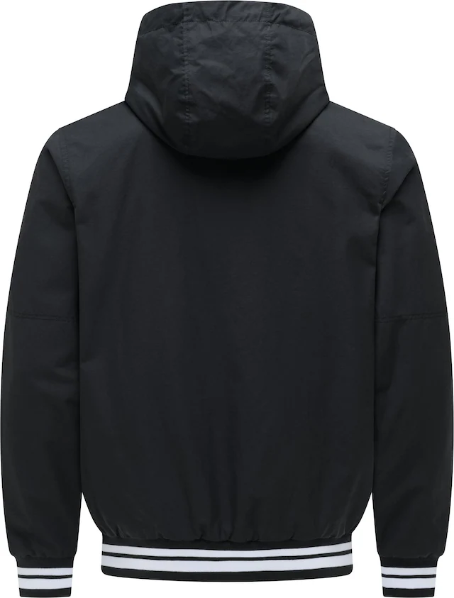 Ragwear Outdoorjacke »Stewan YOUMODO« mit Kapuze leichte Herren Übergangsjacke mitelastischen Bündchen