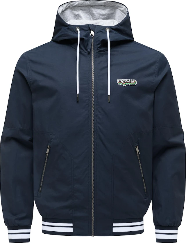 Ragwear Outdoorjacke »Stewan YOUMODO« mit Kapuze leichte Herren Übergangsjacke mitelastischen Bündchen
