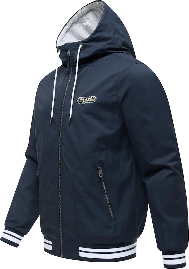 Ragwear Outdoorjacke »Stewan YOUMODO« mit Kapuze leichte Herren Übergangsjacke mitelastischen Bündchen