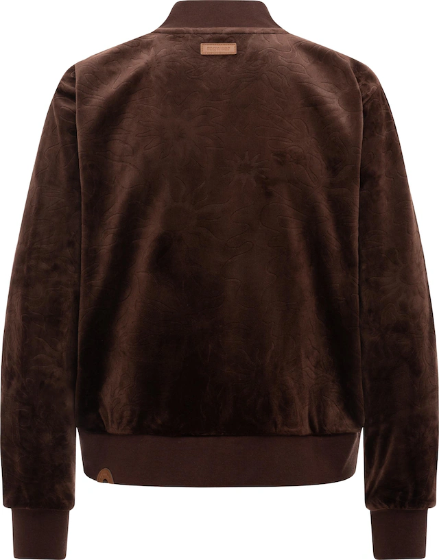 Ragwear Sweatjacke »Doron Embossed« Kuschelige Alltagsjacke in Samt-Optik