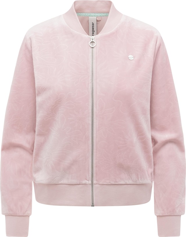Ragwear Sweatjacke »Doron Embossed« Kuschelige Alltagsjacke in Samt-Optik
