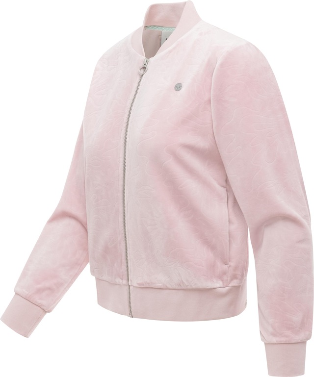 Ragwear Sweatjacke »Doron Embossed« Kuschelige Alltagsjacke in Samt-Optik