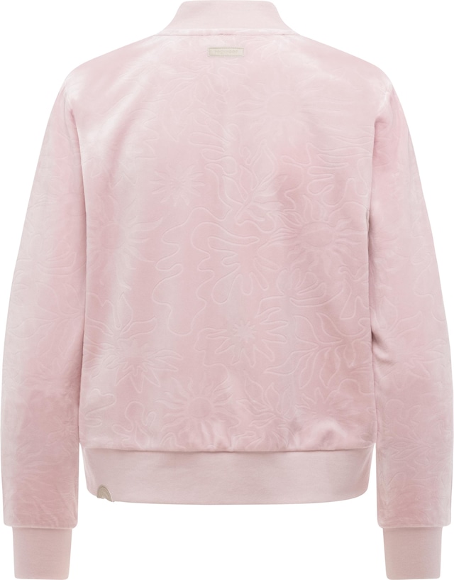 Ragwear Sweatjacke »Doron Embossed« Kuschelige Alltagsjacke in Samt-Optik