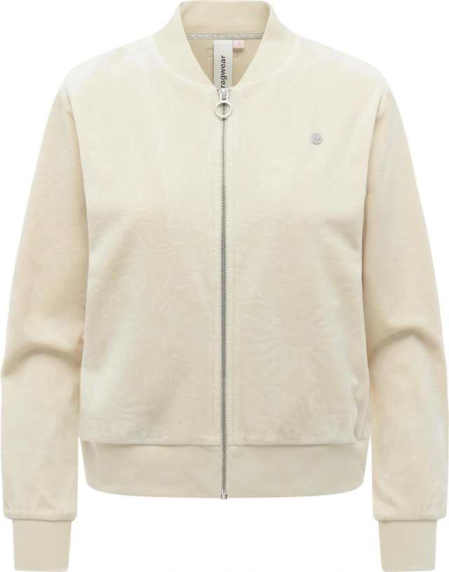 Ragwear Sweatjacke »Doron Embossed« Kuschelige Alltagsjacke in Samt-Optik