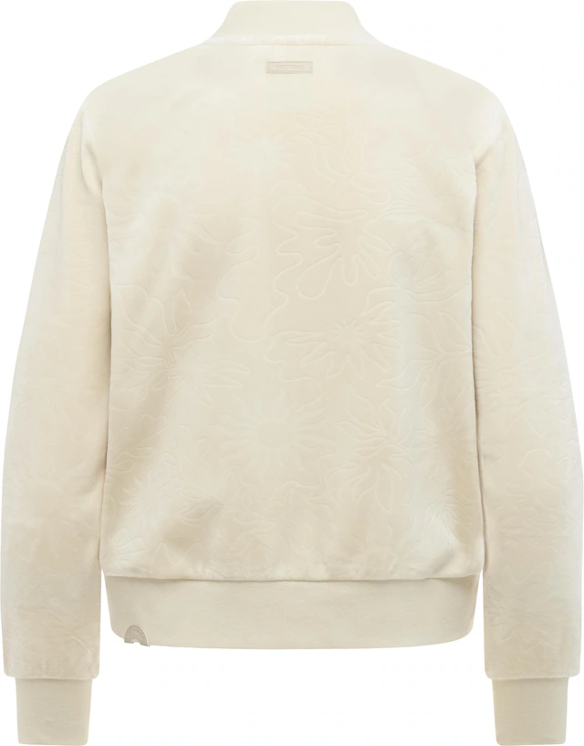 Ragwear Sweatjacke »Doron Embossed« Kuschelige Alltagsjacke in Samt-Optik