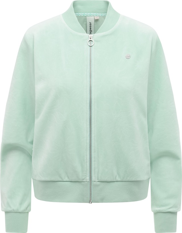 Ragwear Sweatjacke »Doron Embossed« Kuschelige Alltagsjacke in Samt-Optik