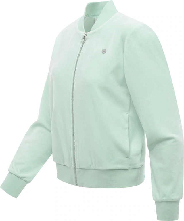 Ragwear Sweatjacke »Doron Embossed« Kuschelige Alltagsjacke in Samt-Optik