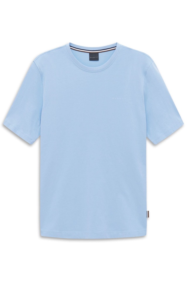 bugatti T-Shirt »Basic« aus Baumwolle Modern Fit Rundhals