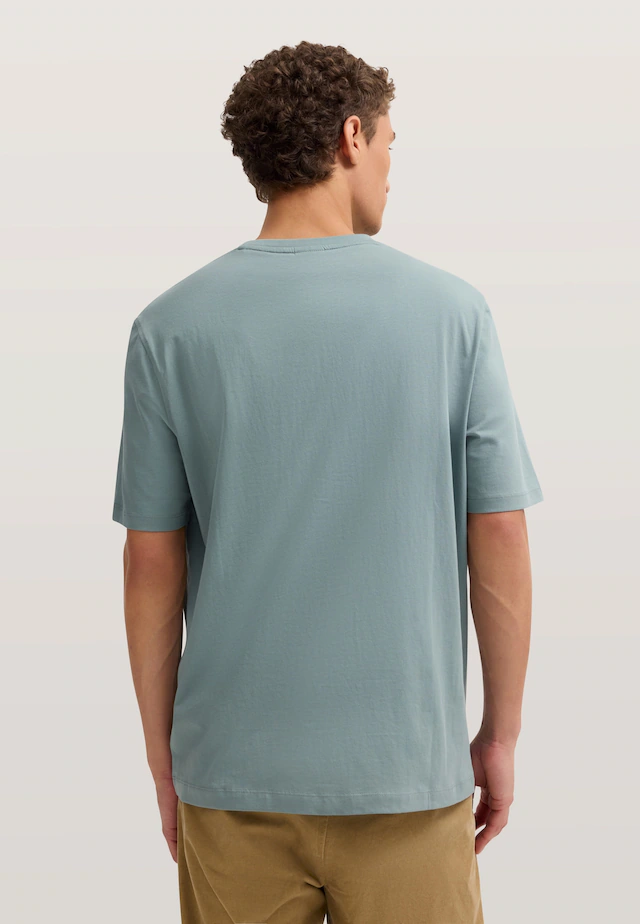 bugatti T-Shirt »Basic« aus Baumwolle Modern Fit Rundhals