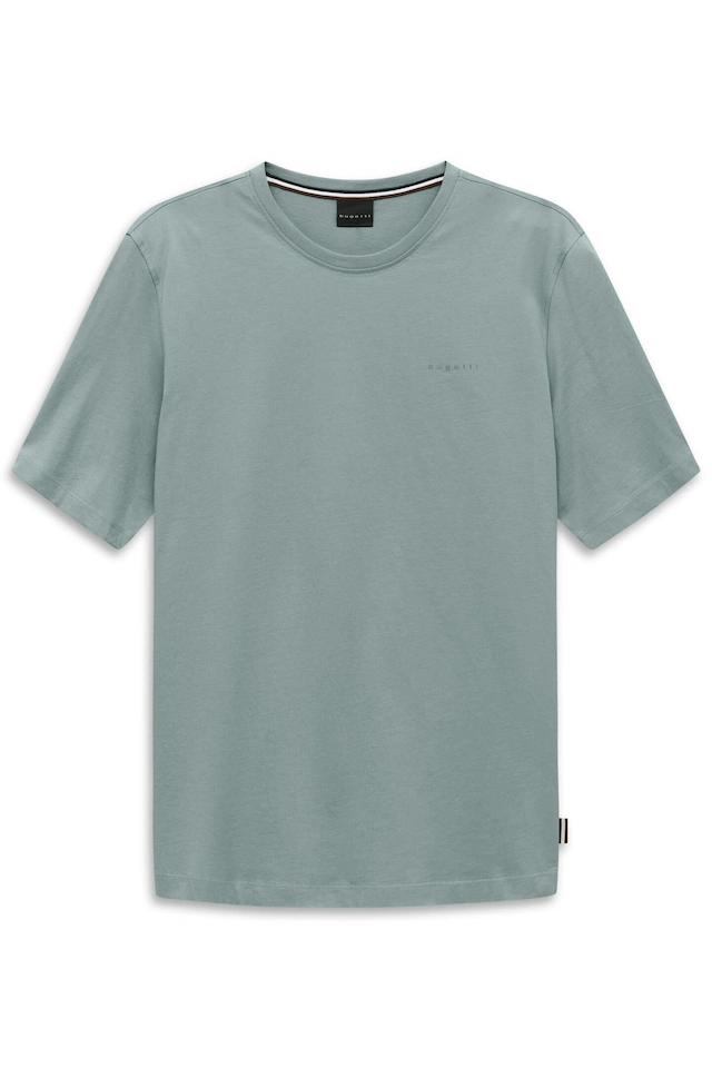 bugatti T-Shirt »Basic« aus Baumwolle Modern Fit Rundhals