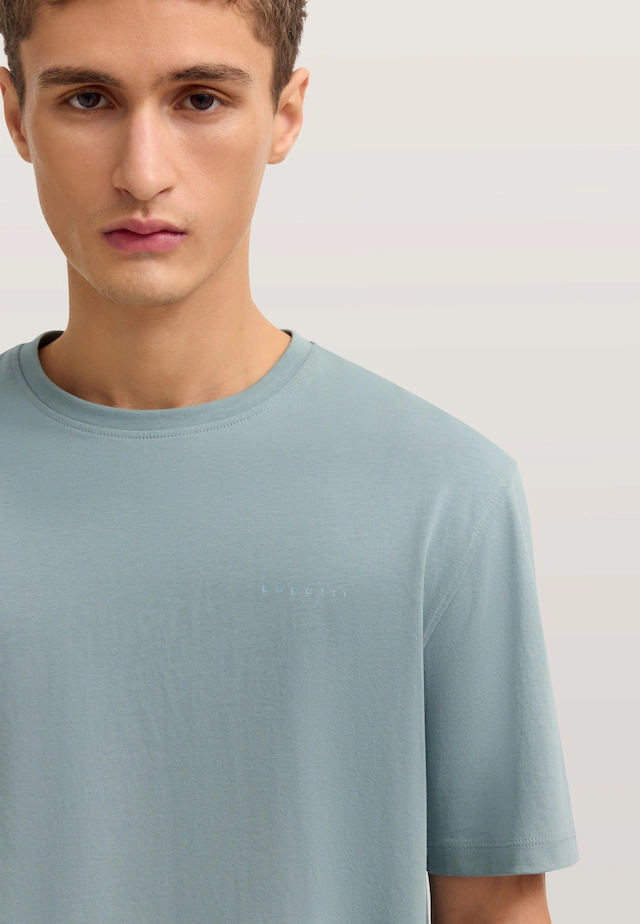 bugatti T-Shirt »Basic« aus Baumwolle Modern Fit Rundhals
