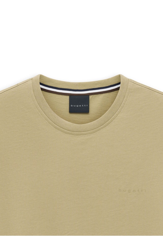 bugatti T-Shirt »Basic« aus Baumwolle Modern Fit Rundhals